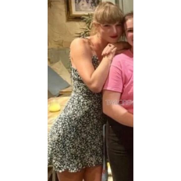 Reformation Esther Green Floral Mini Dress Ruffle Scoop Neck Adjustable Straps 0 - Picture 14 of 14